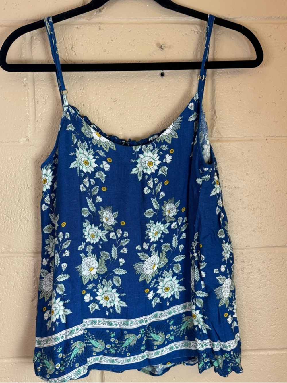 NWT Show Me Your Mumu Blue Floral Spaghetti Strap Top in Small